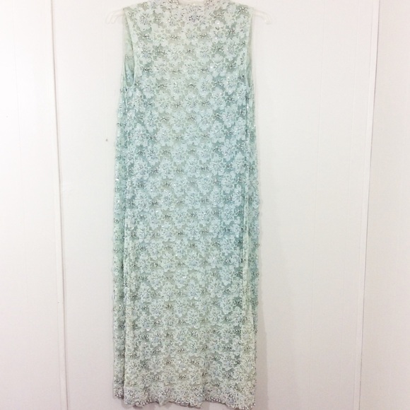 Vintage 1960’s Boho Lace and Beaded Sequin Vest - Picture 2 of 5